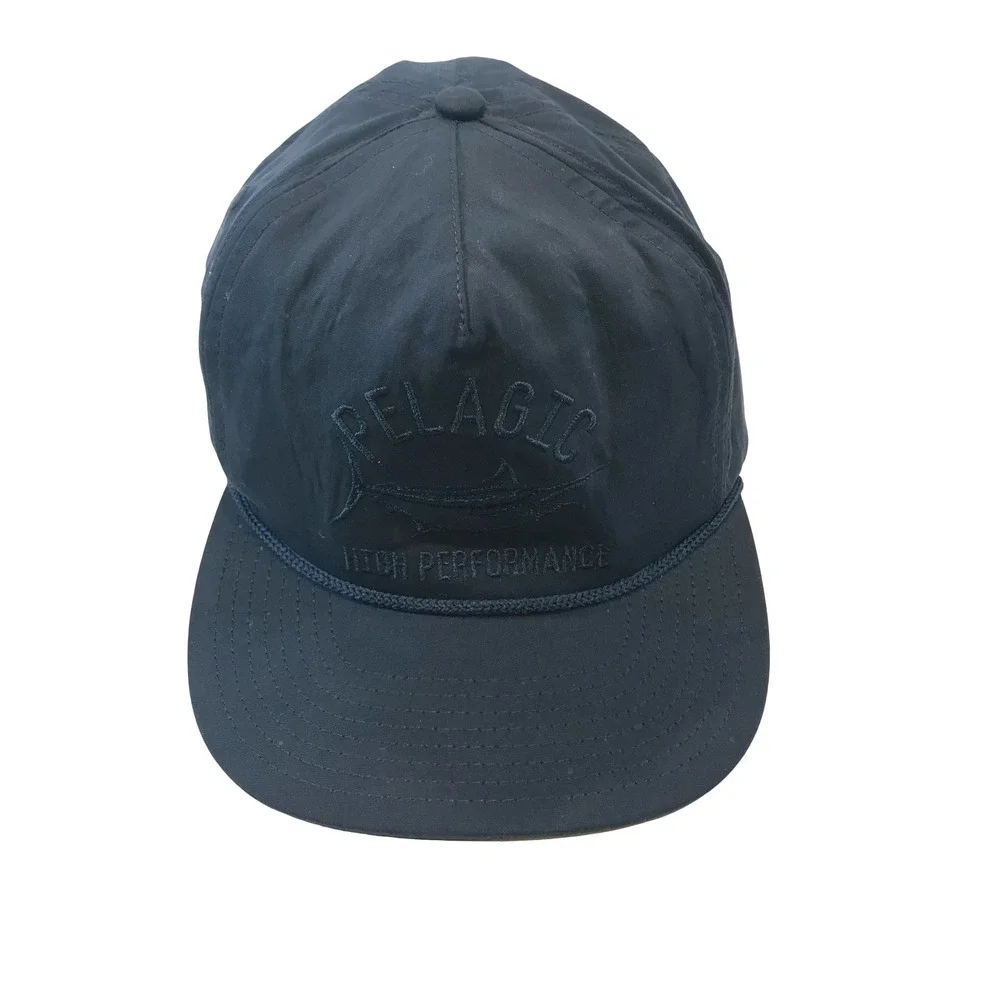 Pelagic High Performance Snapback Fishing Cap‎ Black One Size Fits All